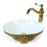 Kleopatra Beyaz Altın Çanak Lavabo