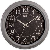 Klik Alfa Gri Klasik Duvar Saati - 31 cm