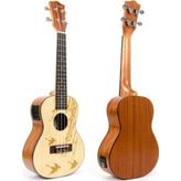 Kmise Concert Boy Elektro Akustik Ukulele