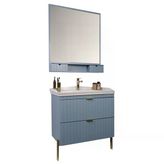 Kobos Noble 80 Cm Banyo Dolabı Seti Light Blue