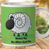 Koç Burcu Baskılı Seramik Kupa Bardak