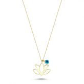 Koçak 14 Ayar Lotus Altın Kolye