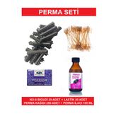 Kocaman Kozmetik Perma Bigudi Seti No: 5 En Kalın 20 Bigudi + 20 Lastik + 250 Kağıt + Perma Ilacı