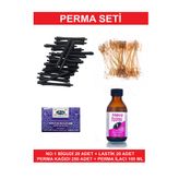 Kocaman Kozmetik Perma Bigudi Seti No:1 20 Adet Bigudi 20 Lastik Perma Kağıdı Perma Ilacı