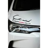 Kocamın Tasarımı Ford Maverick Sport Mind Şeritli Far Sticker Siyah Zemin Kırmızı Yazı Araca Özel Maverick Yazılı