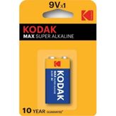 Kodak Max Alkalin Blister 9 Volt Pil