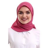 Kofra Desenli Baş Örtü - Gül Kurusu