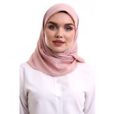 Kofra Desenli Baş Örtü - Pembe