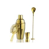 Kokteyl Shaker Seti, Gold, 750 Ml, 4 Parça