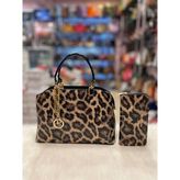 Kol Çantası - 21*12*30 - Antrasit - Leopar
