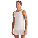 Kom Aytron Halter 2'li Basic Erkek Atlet, Beyaz, S Beden