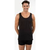 Kom Erkek 2'li Atlet - XL - Siyah