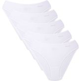Kom Kadın Basic 5 Li Slip Modal Külot Beyaz - 44