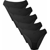 Kom Kadın Basic 5 Li Slip Modal Külot Siyah - 36