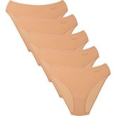 Kom Kadın Basic 5 Li Slip Modal Külot Ten - 0-Ten - 42
