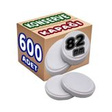 Konserve Kavanoz Kapagi Buyuk Standart (82MM) 600 Lu Set - Beyaz - 82 ml - 600 Adet