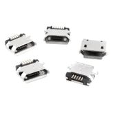Koodmax-Micro Mikro Usb 5 Pin B Tipi Dişi Şase Konnektör Lehim Tipi 10'Lu