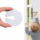 Köpük Kapı Çarpma Önleyici Stoper | 4'Lü Set, Kapı Altı Ve Kulp Koruyucu
