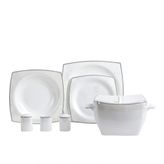 Korkmaz Bone Collection 60 Parça Kare Yemek Takımı