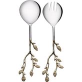 Korkmaz Flora 2 Parça Salata Servis Seti A8735-5 - Gri