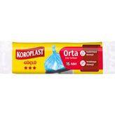 Koroplast Orta Boy Çöp Torbası 15'li 5 Adet