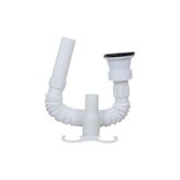 KÖRÜKLÜ LAVABO SİFONU 1. KALİTE PASLANMAZ