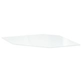 Köşe duvar dolabı rafı, cam, 68 cm