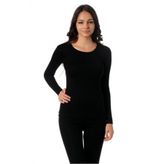 KOTA 2'li Paket Termal Uzun Kol Kadın Takım,%65 Polyester%30 Viscon%5 Elastan, Siyah, S/M