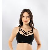 Kota Kadın Siyah Kota Modelli Büstiyer - S - M