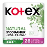 Kotex Günlük Ped Natural Normal 28'Li Ped