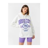 Koton 3WAL10064IK Baskılı Kapüşonlu Sweatshirt