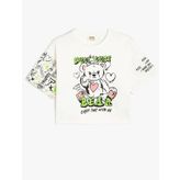 Koton 4SKG10272AK Ekru Kız Çocuk T-shirt