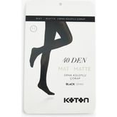 Koton Basic Külotlu Çorap 40 Den - Siyah