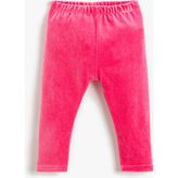 Koton Basic Ribanalı Tayt Beli Lastikli - Pembe - 9 - 12 Ay