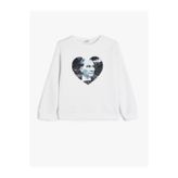 Koton Beyaz Kız Çocuk Sweatshirt 5WKG10041AK