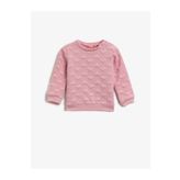 Koton Bisiklet Yaka Kalp Desenli Uzun Kollu Sweatshirt 1YMG17960OK