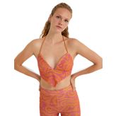 Koton Crop Abiye Bluz Askılı V Yaka