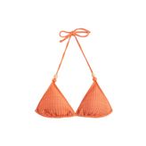 Koton Dokulu Aksesuarlı Üçgen Bikini Üstü