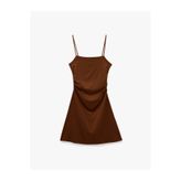 Koton Drape Detaylı İnce Askılı Mini Bodycon Elbise