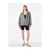 Koton Kapüşonlu Fermuarlı Cepli Pullu Taşlı Oversize Sweatshirt