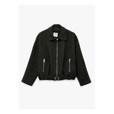 Koton Oversize Antrasit Kadın Ceket 6WAK20379EW