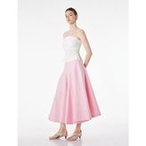 Koton Pamuklu Midi Kloş Etek - Pembe - 40