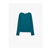 Koton Slim Fit Pamuklu Kayık Yaka Uzun Kollu Basic Bluz
