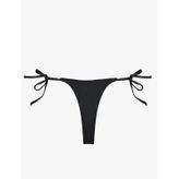 Koton Yanları Bağlamalı Parlak İpli String Mikro Bikini Altı Siyah 6sak00197mm