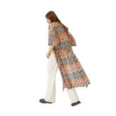 Koton Zigzag Desenli Uzun Kimono Kuşaklı