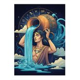Kova Burcu Desenli Mdf Tablo
