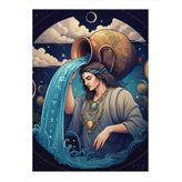 Kova Burcu Tasviri Art Mdf Tablo