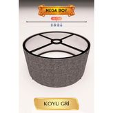 Koyu Gri Lambader Başlığı 35 Cm Mega Boy