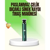 Koyu Yeşil Profesyonel Metal Gövdeli Saç Kesme Makinesi