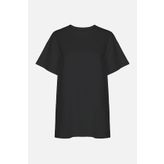 koza iç giyim Kadın Pamuklu Basic Oversize T-Shirt